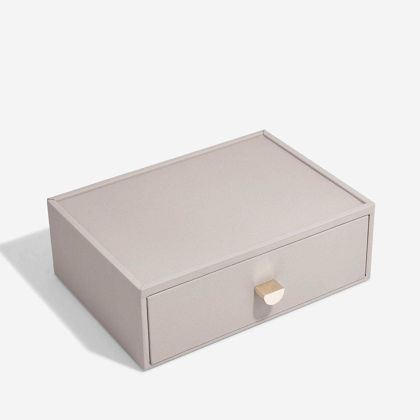 Taupe Classic Jewellery Box Accessory Drawer
