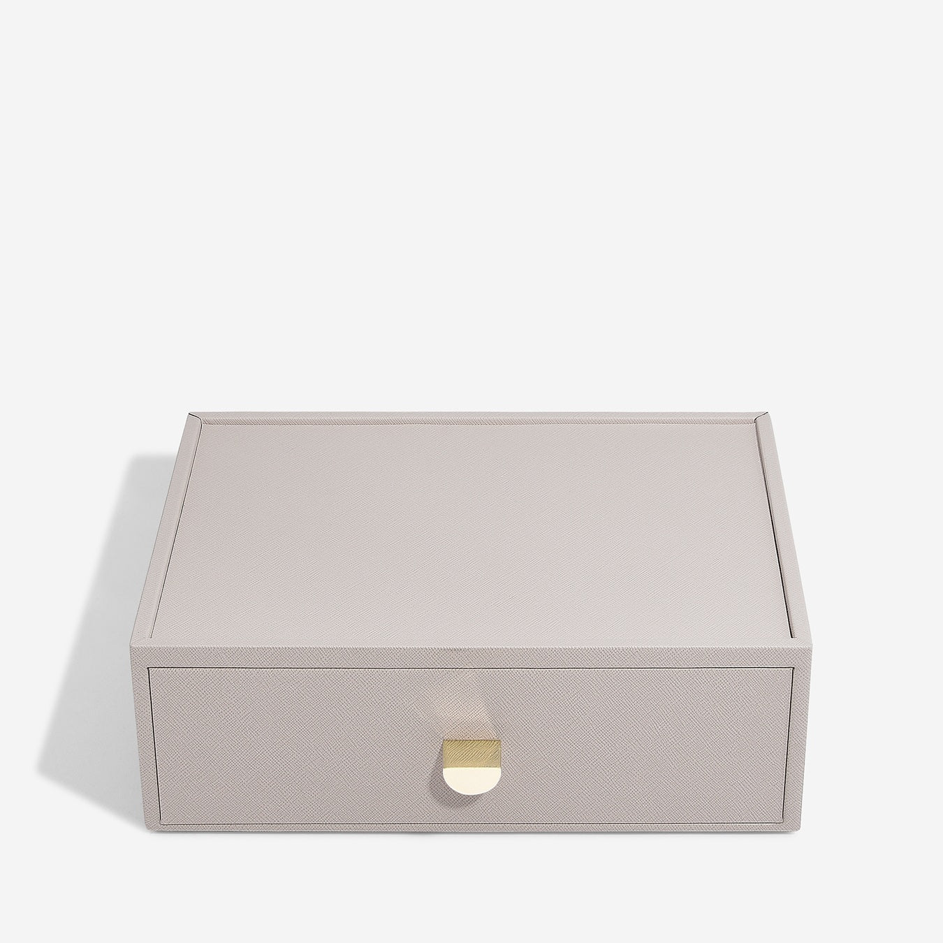 Taupe Classic Jewellery Box Accessory Drawer