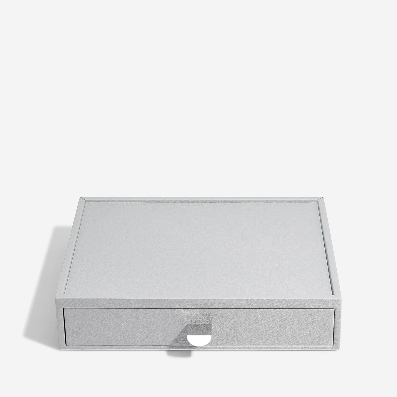 Pebble Grey Classic Jewellery Box Necklace Drawer