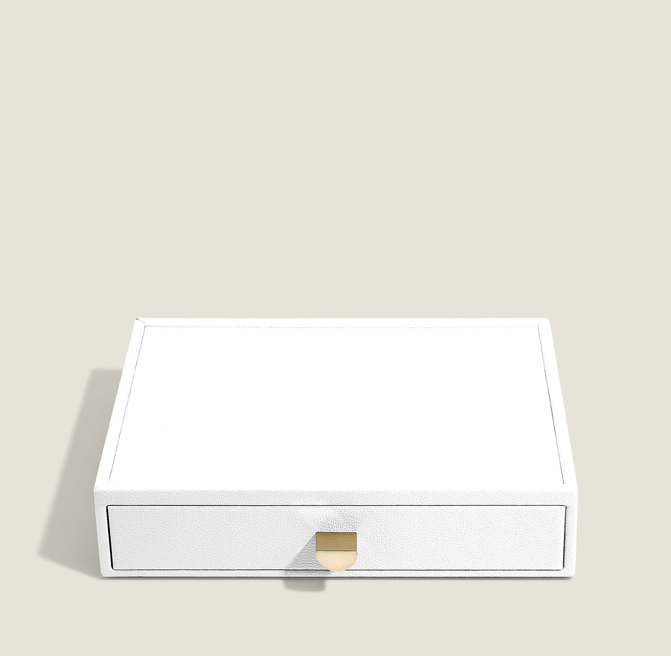 White Classic Jewellery Box Necklace Drawer