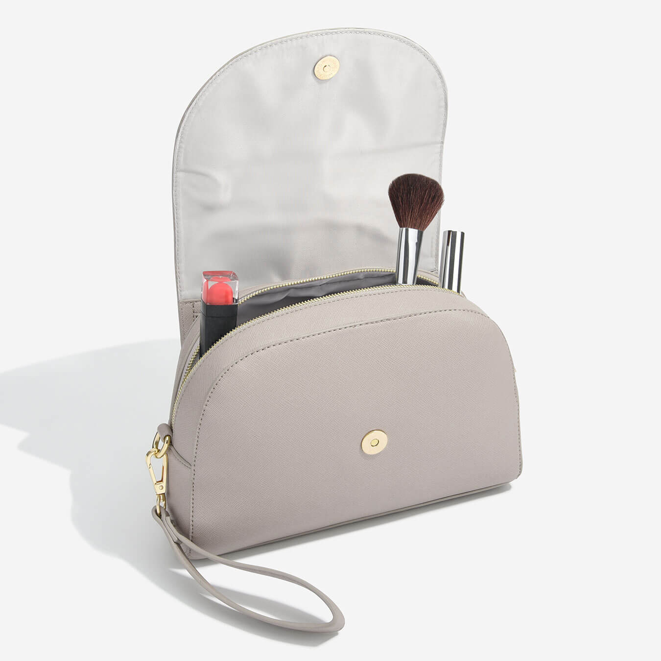 Stackers Canada Wrap Around Makeup Bag - Taupe