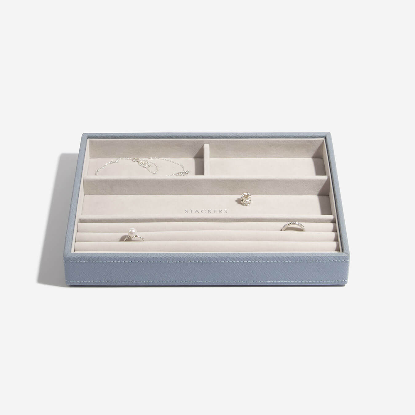 Stackers Canada Classic Ring & Bracelet Layer - Dusky Blue