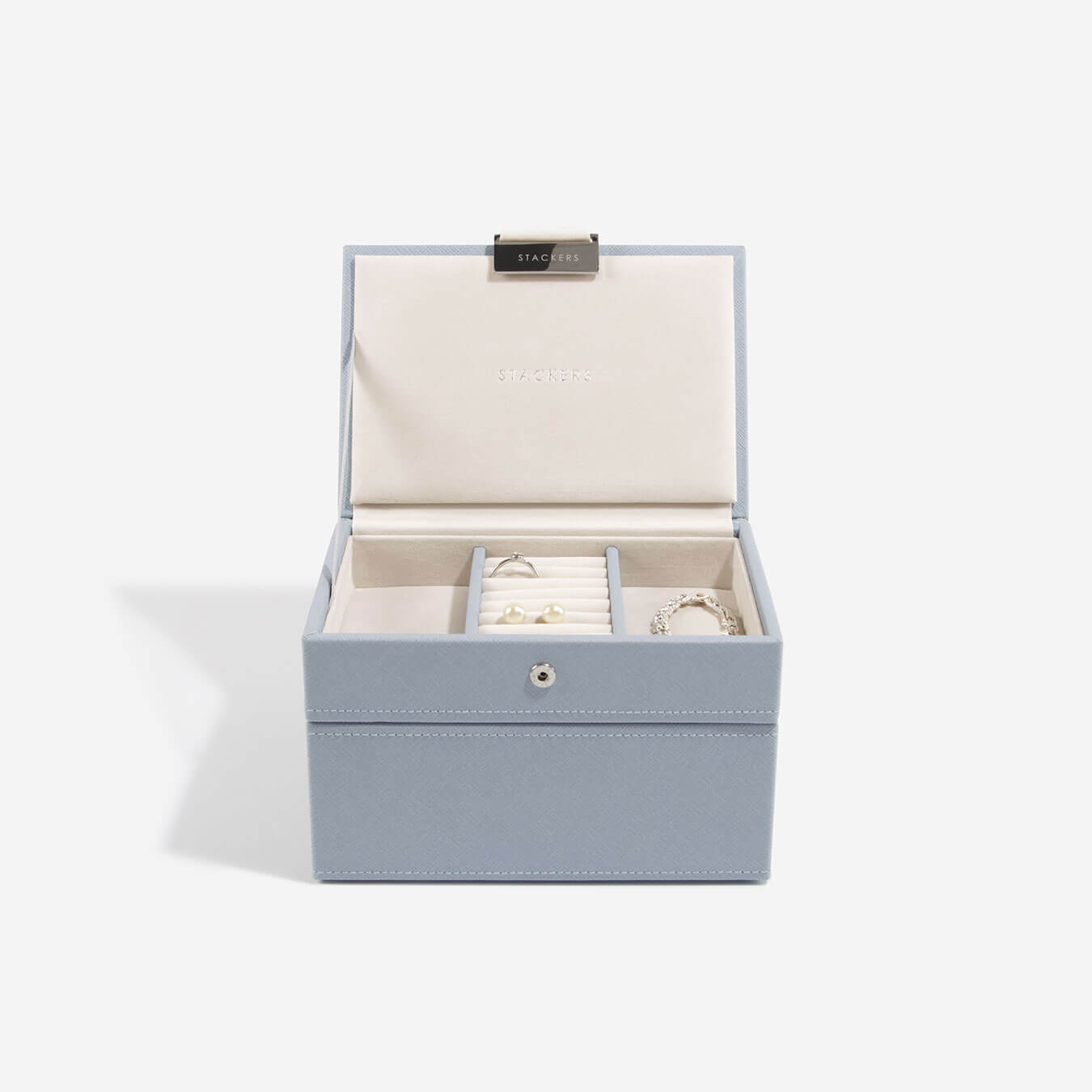 Stackers Canada Mini Set of 2 Jewellery Box - Dusky Blue