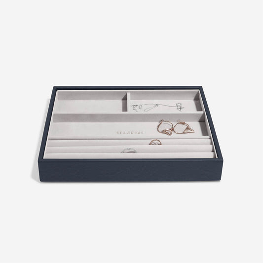 Stackers Canada Classic Ring & Bracelet Layer - Navy