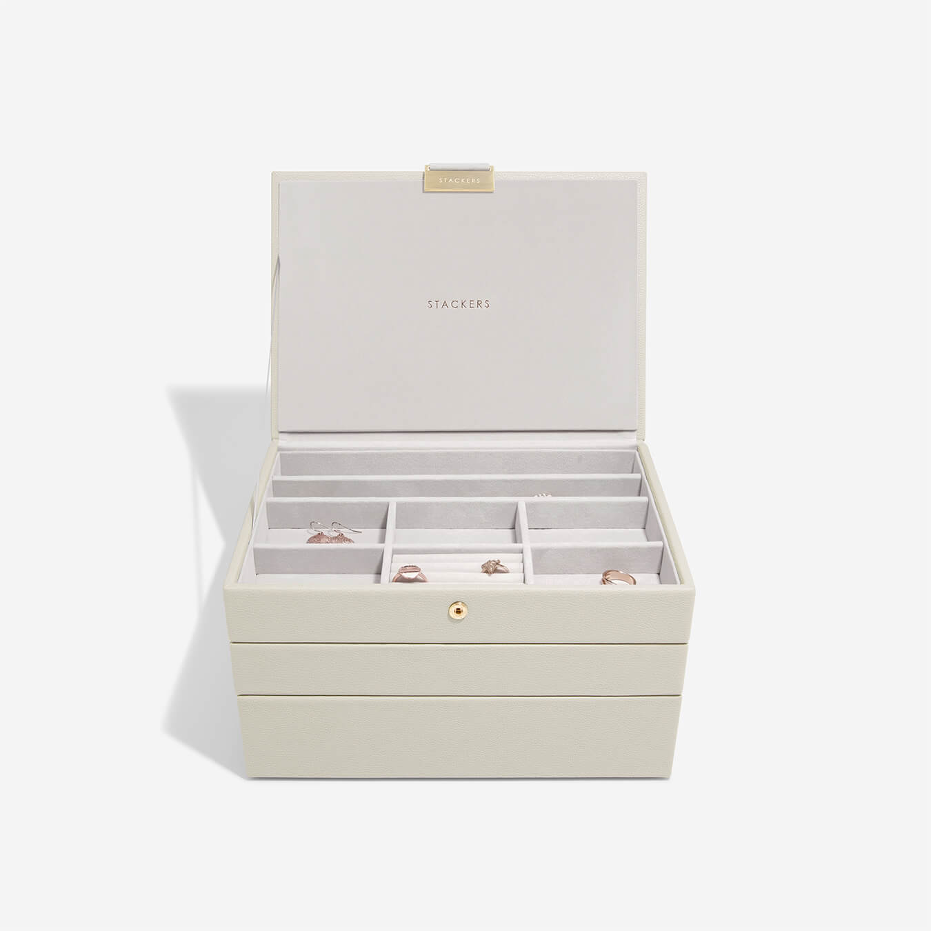 Stackers Canada Classic Set of 3 Jewellery Box - Oatmeal