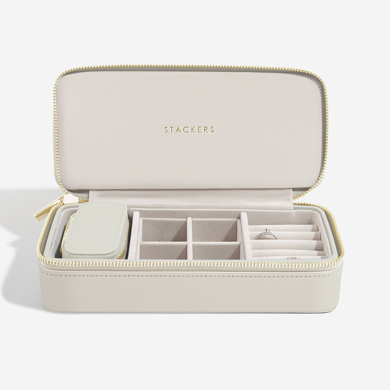 Stackers Canada Large Travel Jewellery Box - Oatmeal