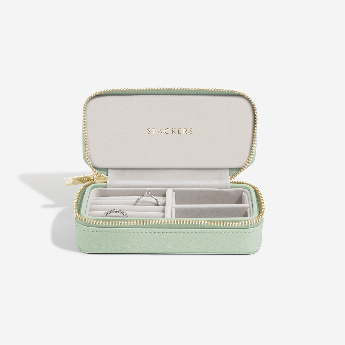 Stackers Canada Medium Travel Jewellery Box - Sage Green