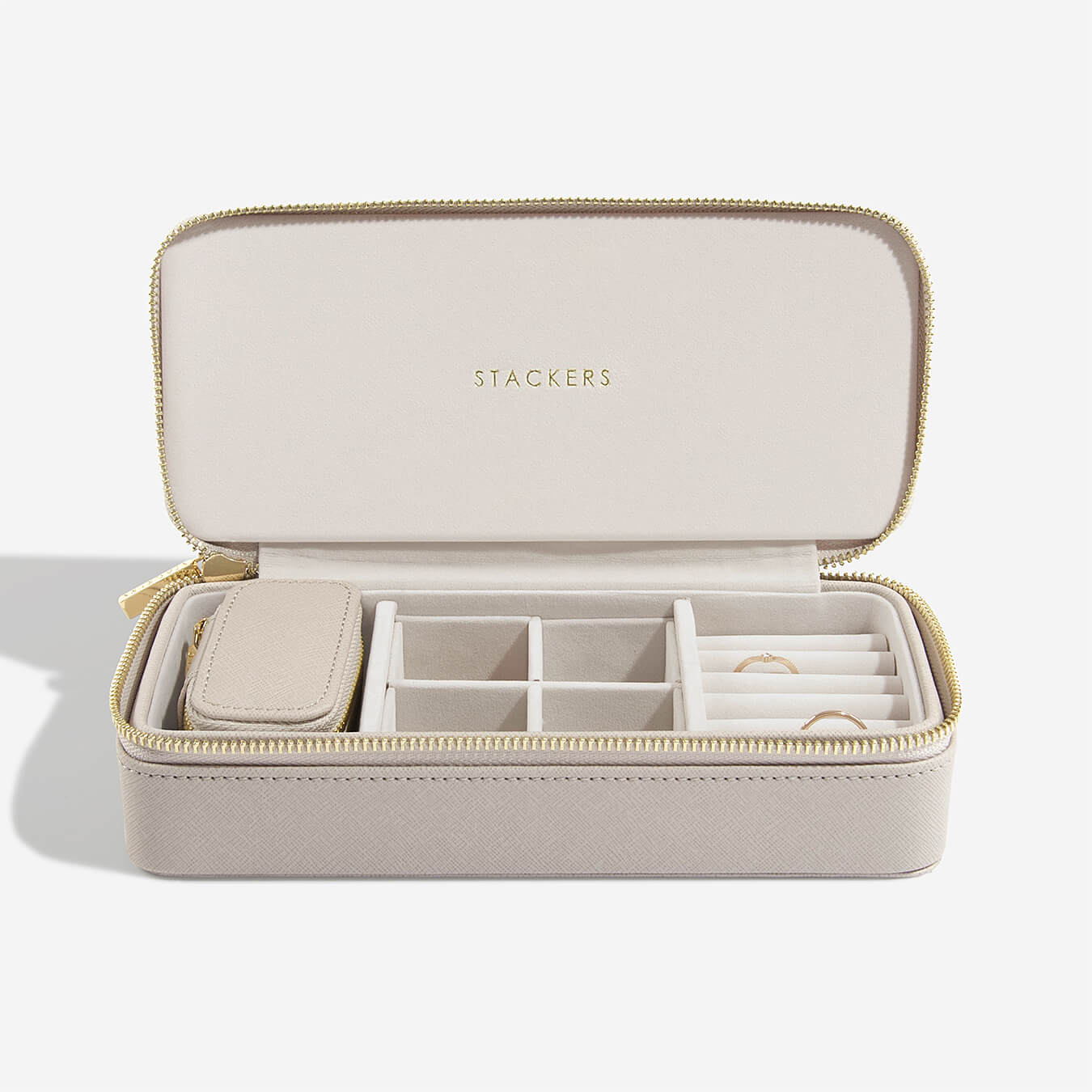 Stackers Canada Large Travel Jewellery Box - Taupe