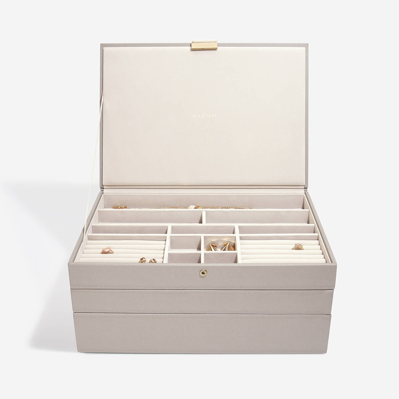 Stackers Canada Supersize Set of 3 Jewellery Box - Taupe