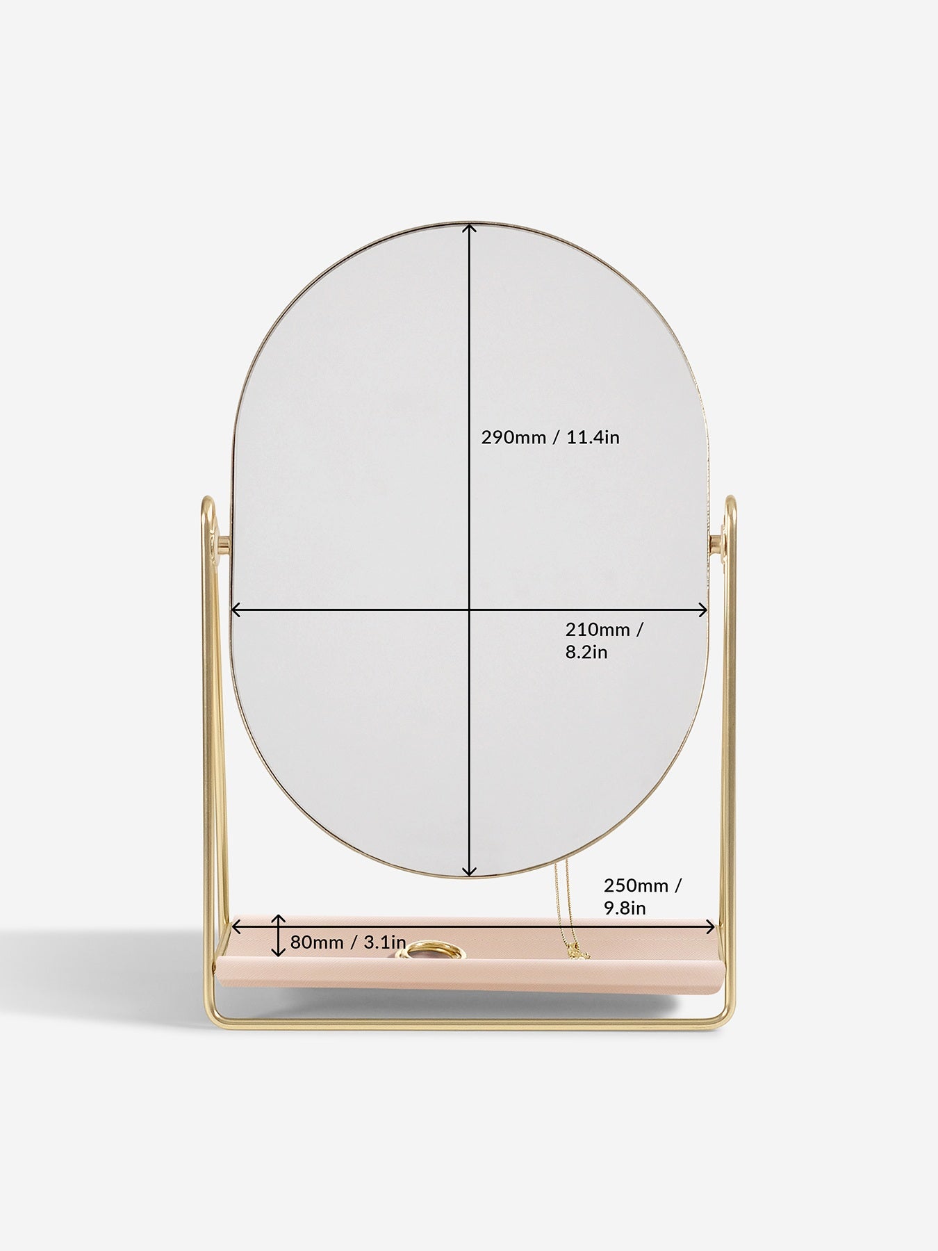 Dressing Table Mirror & Jewellery Stand