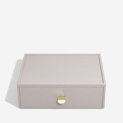 Taupe Classic Jewellery Box Accessory Drawer