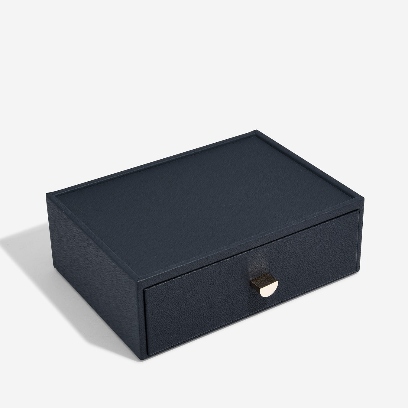 Navy Classic Jewellery Box Accessory Drawer