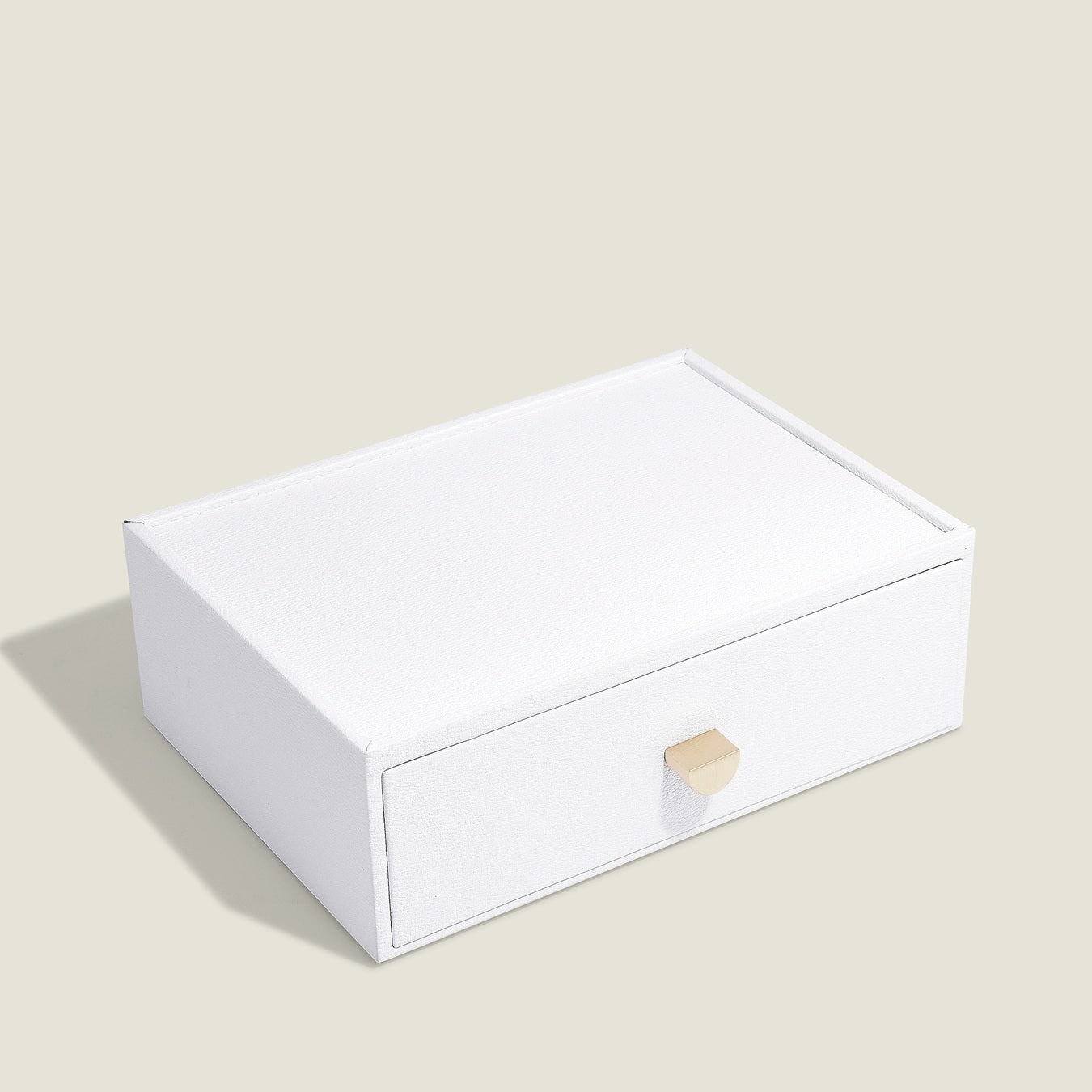 White Classic Jewellery Box Accessory Drawer