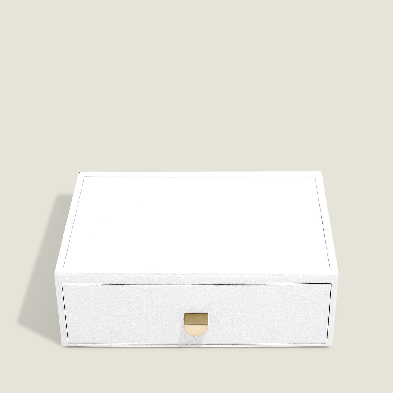White Classic Jewellery Box Accessory Drawer