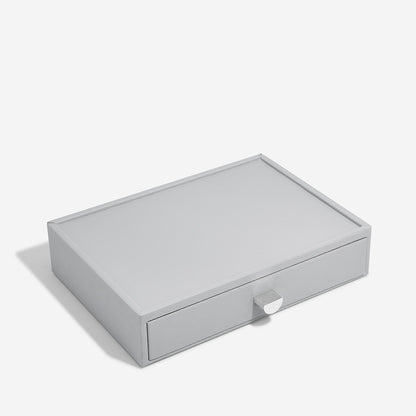 Pebble Grey Classic Jewellery Box Necklace Drawer