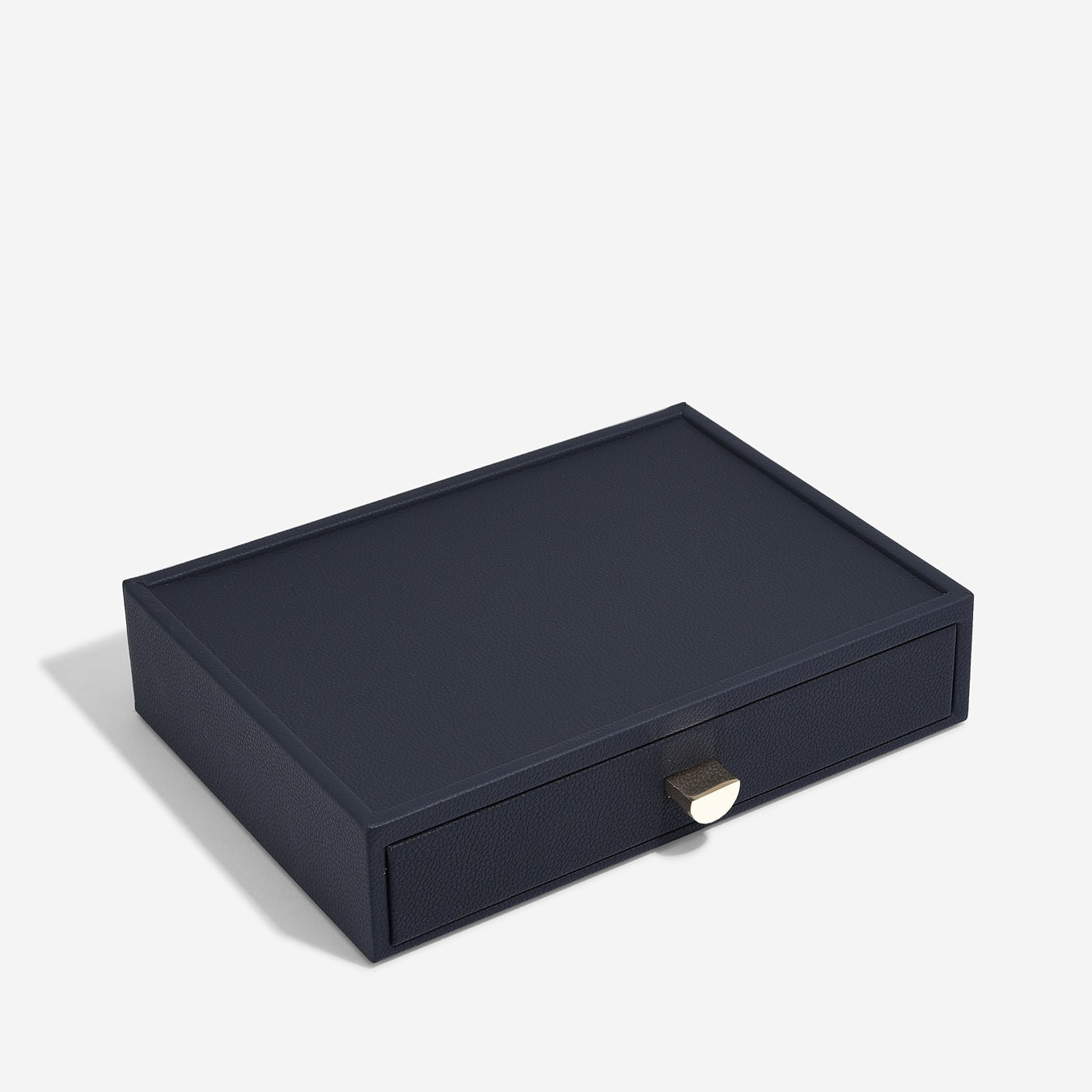 Navy Classic Jewellery Box Necklace Drawer