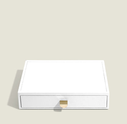 White Classic Jewellery Box Necklace Drawer