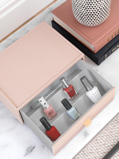 Blush Pink Classic Nail Polish Drawer