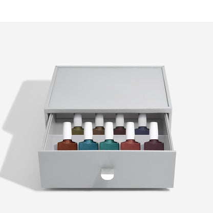 Pebble Grey Classic Nail Polish Drawer