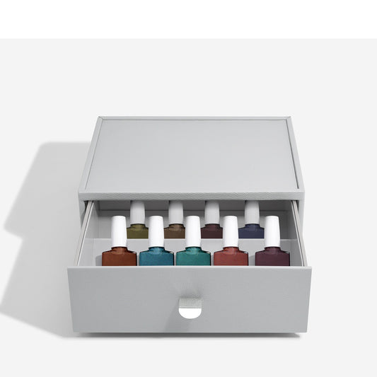 Pebble Grey Classic Nail Polish Drawer