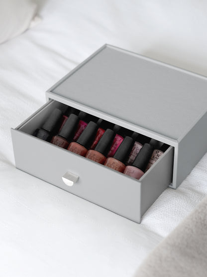 Pebble Grey Classic Nail Polish Drawer