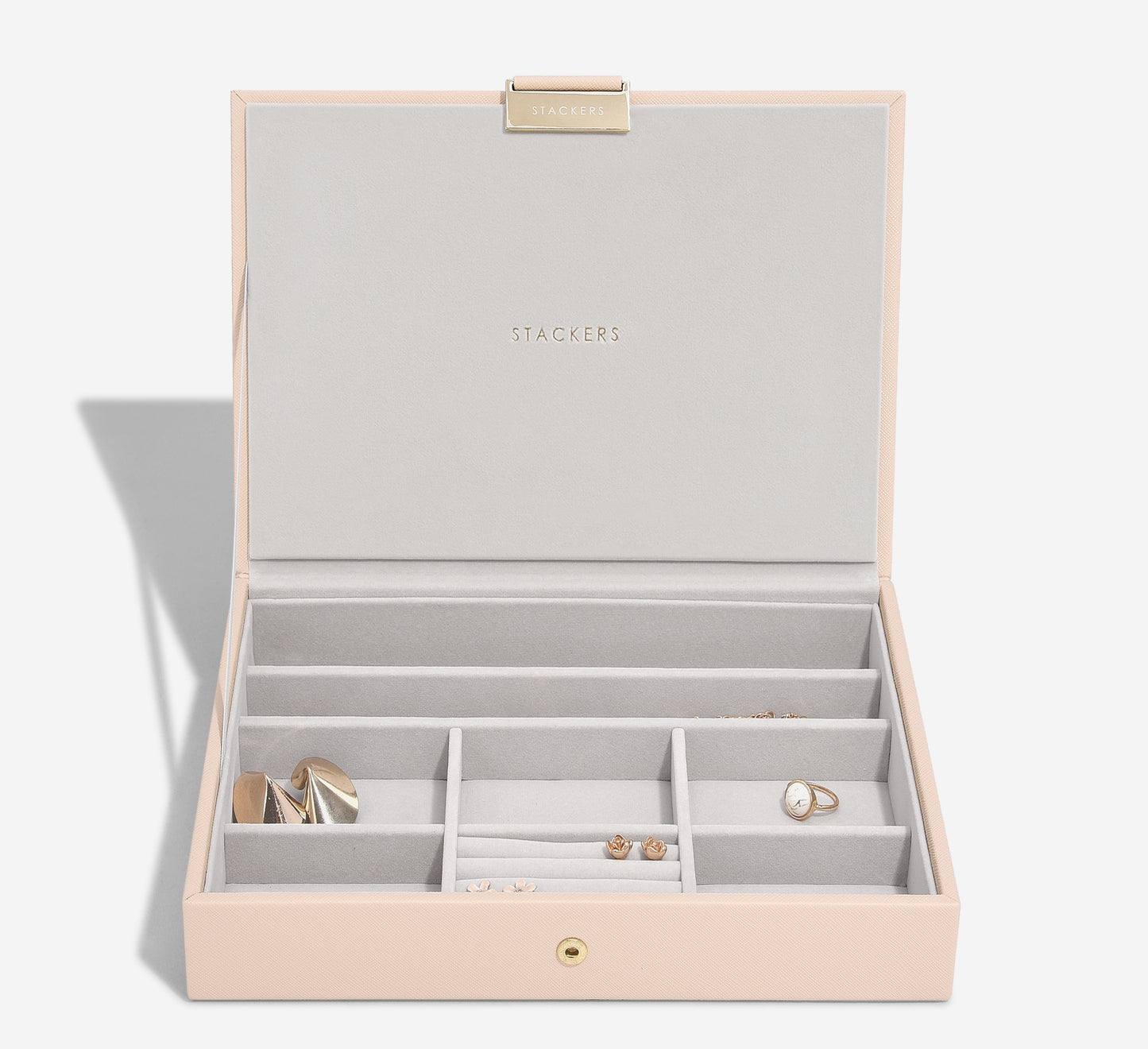 Blush Raffia Classic Jewellery Box Lid