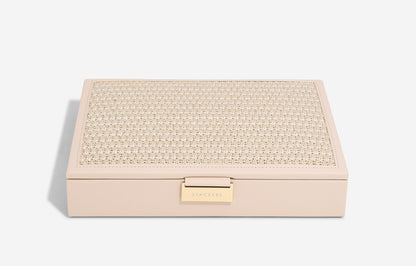 Blush Raffia Classic Jewellery Box Lid