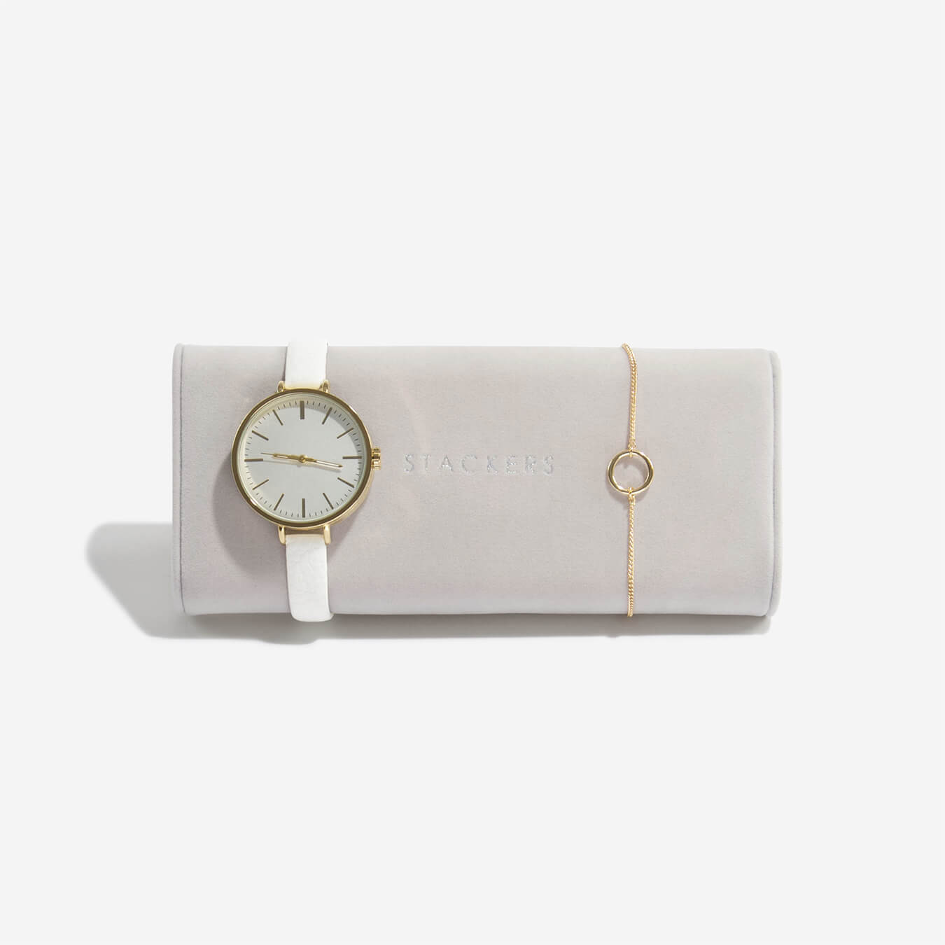 Grey Velvet Bracelet/Watch Pad