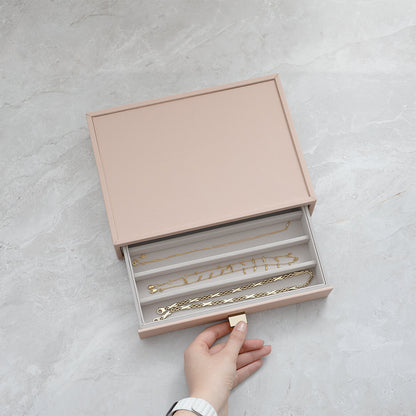 Blush Pink Classic Jewellery Box Necklace Drawer