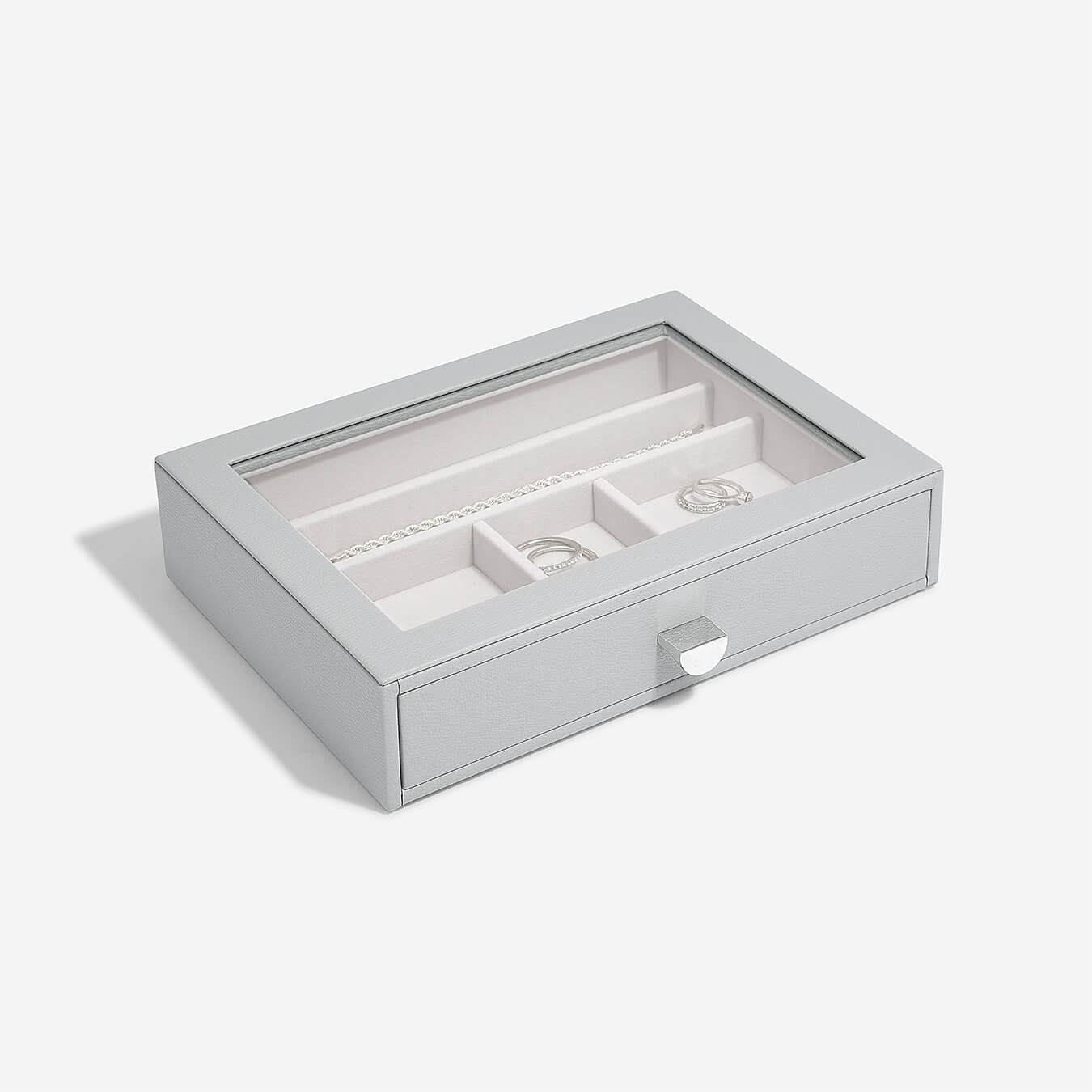 Grey Classic Jewellery Box Display Drawer