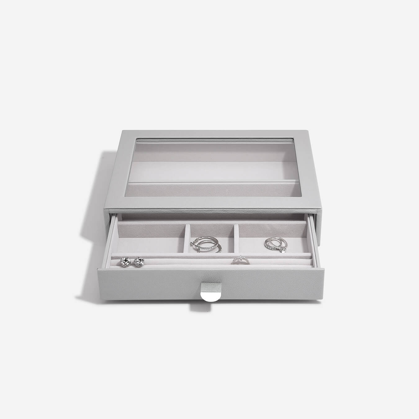 Grey Classic Jewellery Box Display Drawer