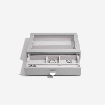 Grey Classic Jewellery Box Display Drawer
