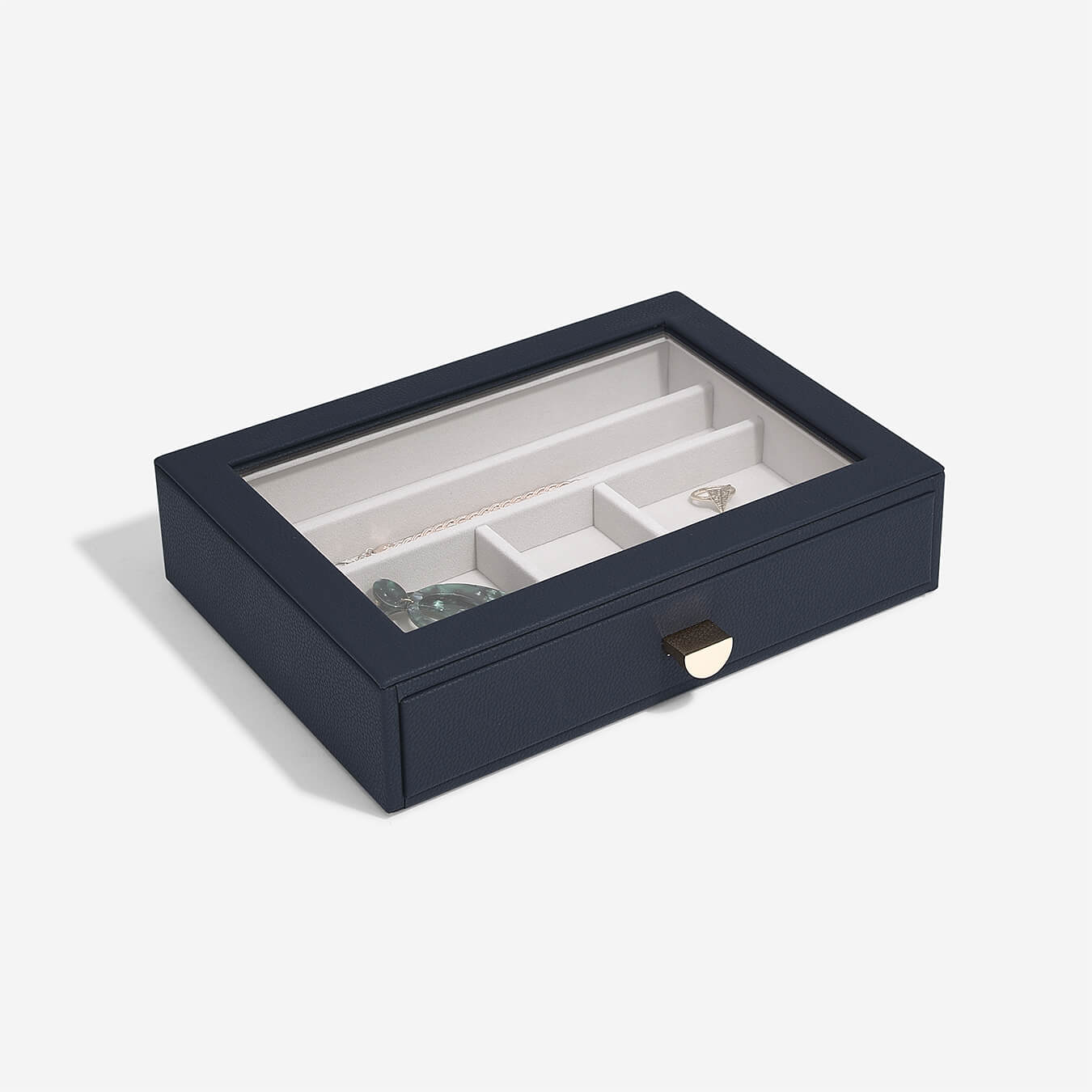 Navy Classic Jewellery Box Display Drawer