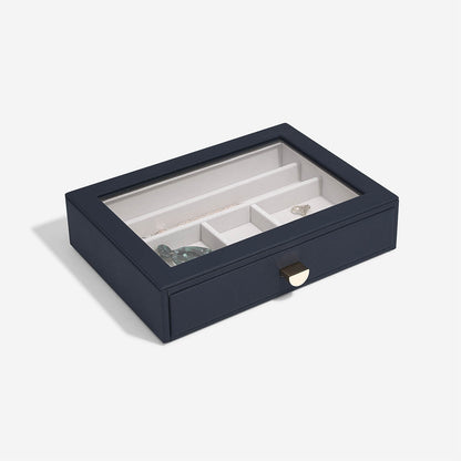Navy Classic Jewellery Box Display Drawer