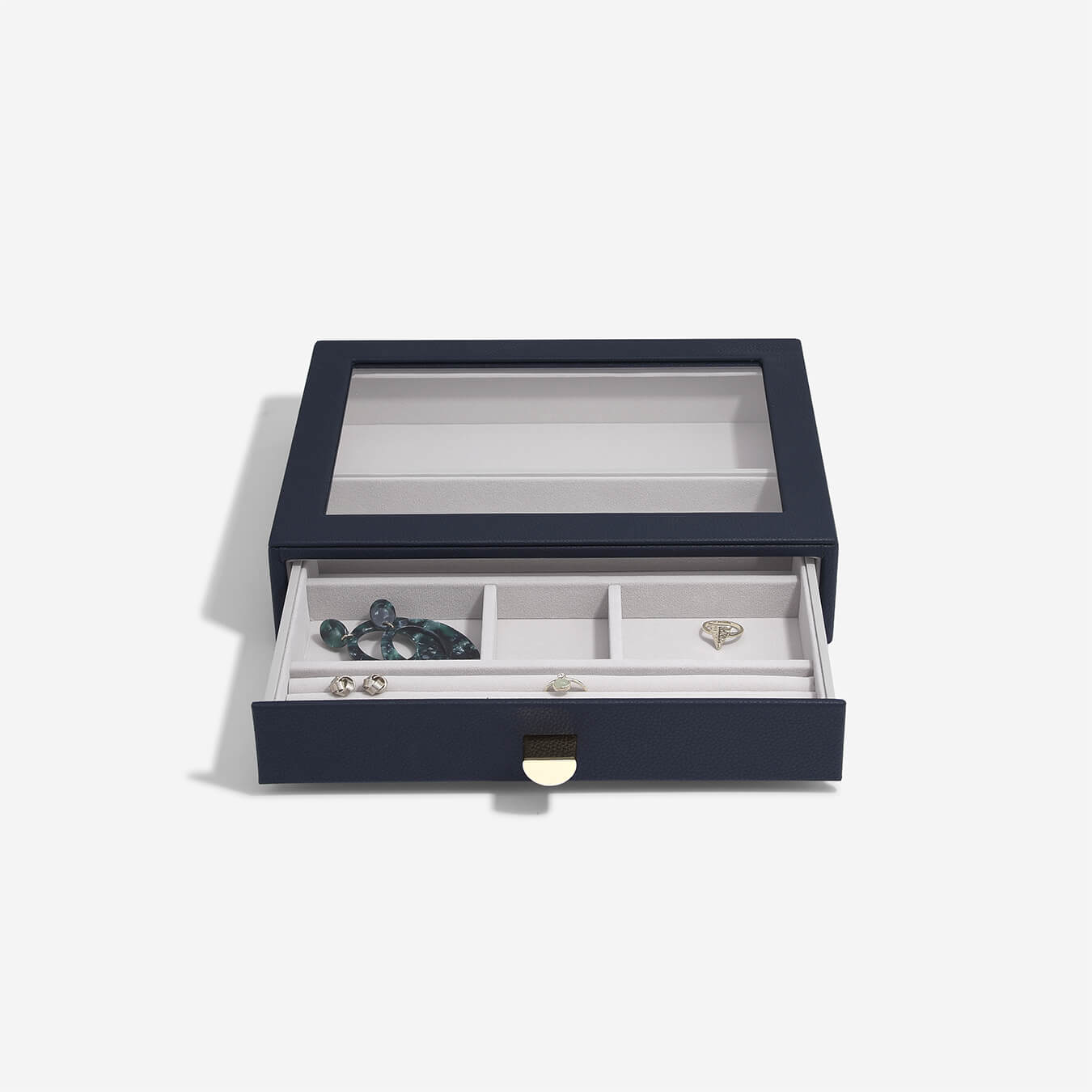 Navy Classic Jewellery Box Display Drawer