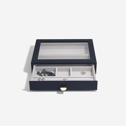 Navy Classic Jewellery Box Display Drawer