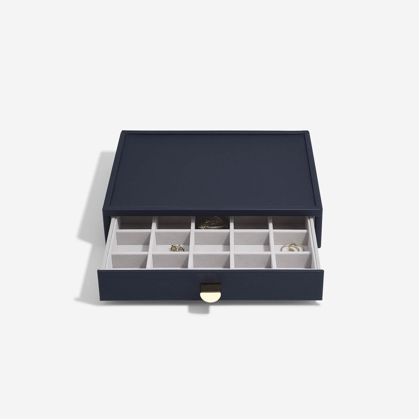 Navy Racks Drawer Navy Classic Jewellery Box Trinket Drawer – Stackers Canada