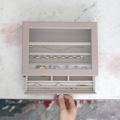 Taupe Classic Jewellery Box Display Drawer