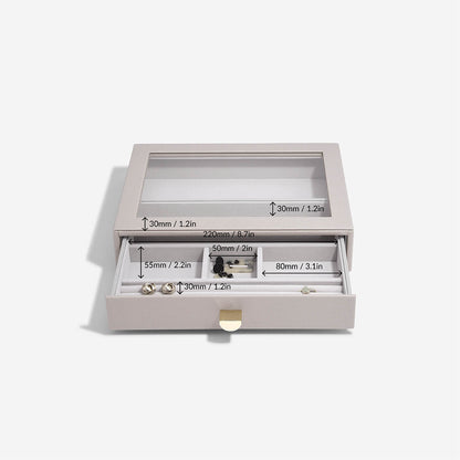 Taupe Classic Jewellery Box Display Drawer
