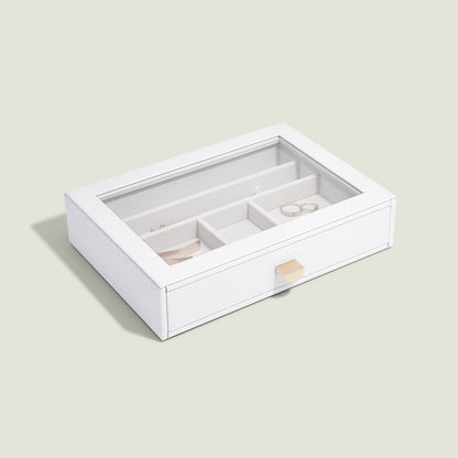 White Classic Jewellery Box Display Drawer