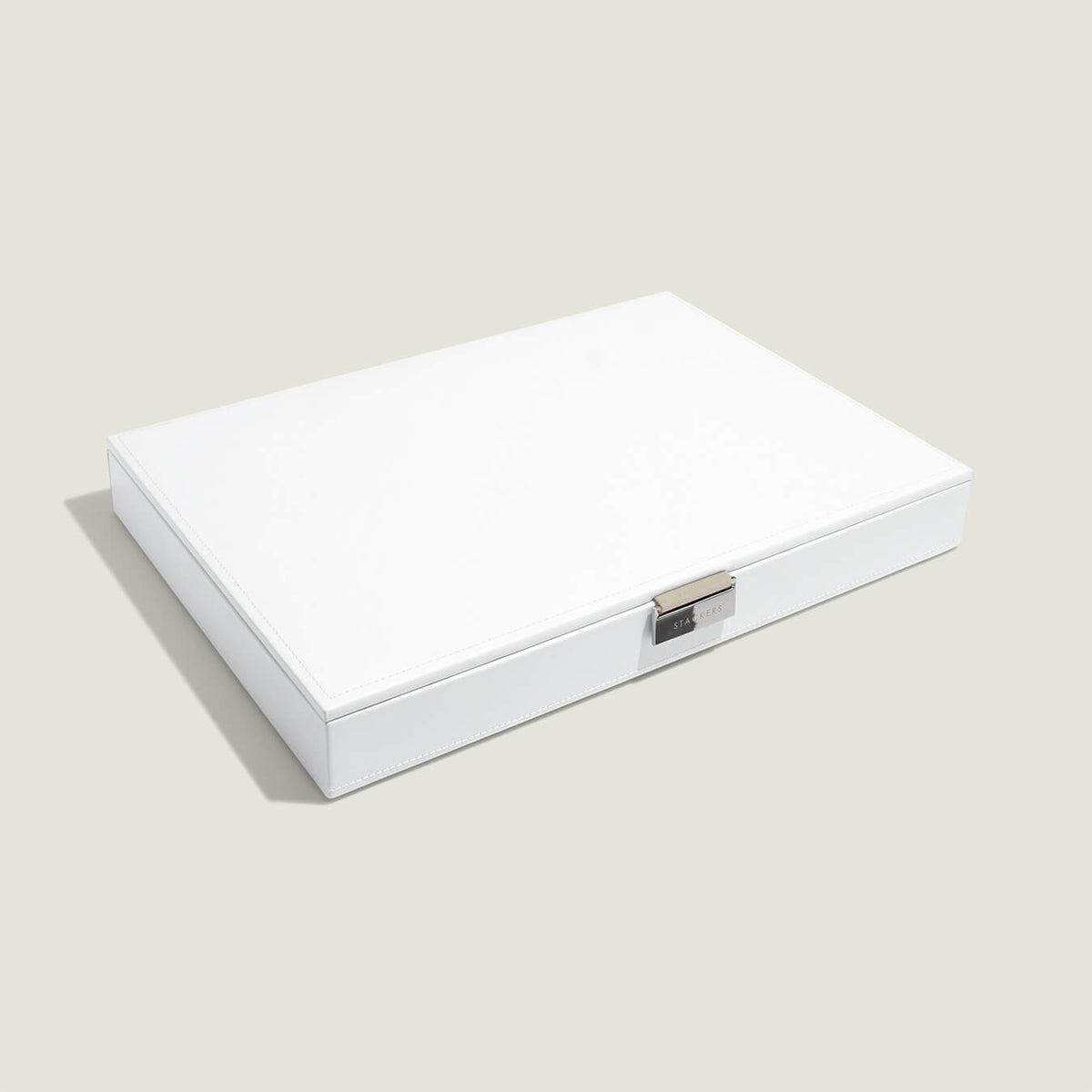 white supersize stackers premium stackable jewelry box... Supersize Jewellery Box Lid – Stackers Canada