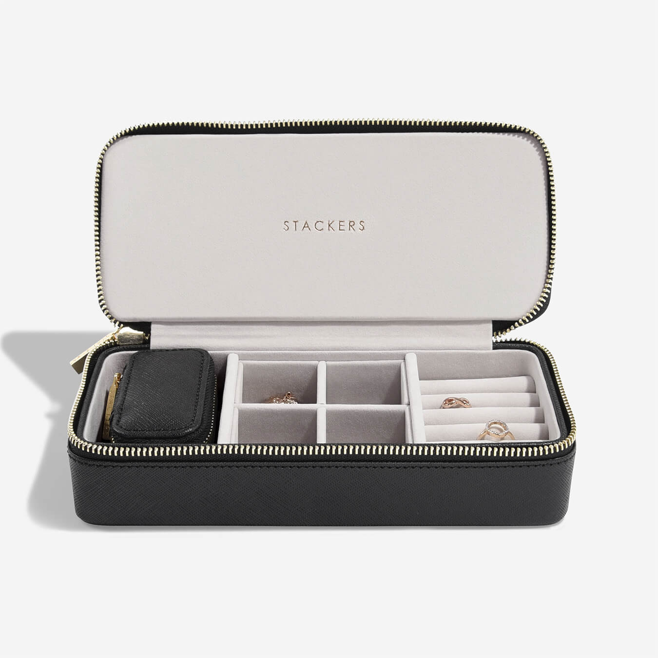 Stackers Canada Large Travel Jewellery Box - Black