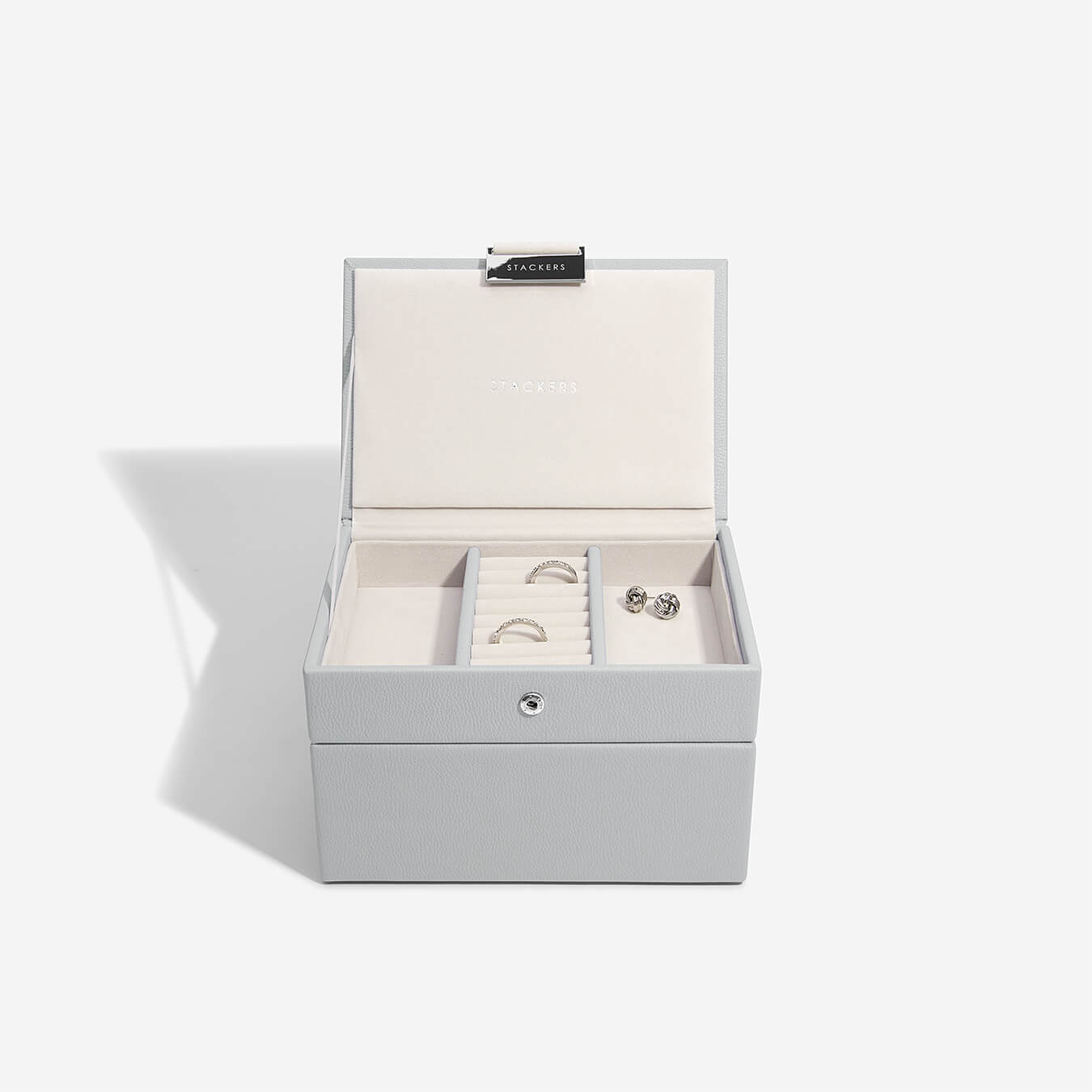 Stackers Canada Mini Set of 2 Jewellery Box - Pebble Grey