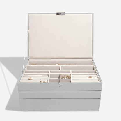 Stackers Canada Supersize Set of 3 Jewellery Box - Pebble Grey