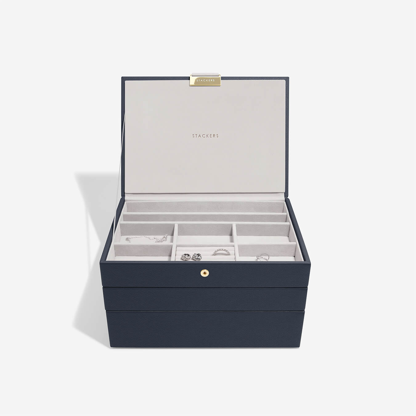Stackers Canada Classic Set of 3 Jewellery Box - Navy