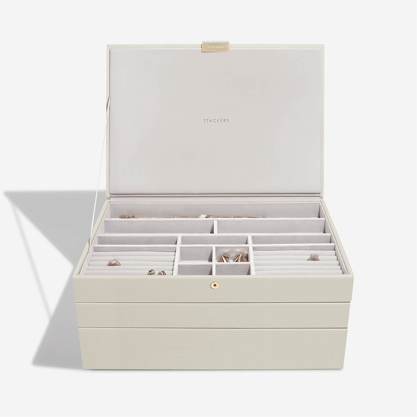 Stackers Canada Supersize Set of 3 Jewellery Box - Oatmeal