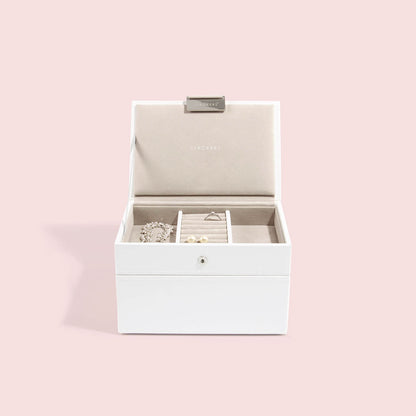 Stackers Canada Mini Set of 2 Jewellery Box - White